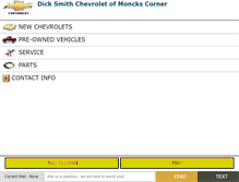 Tablet Screenshot of chevrolet.dicksmith.com