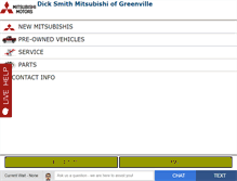 Tablet Screenshot of mitsubishi.dicksmith.com